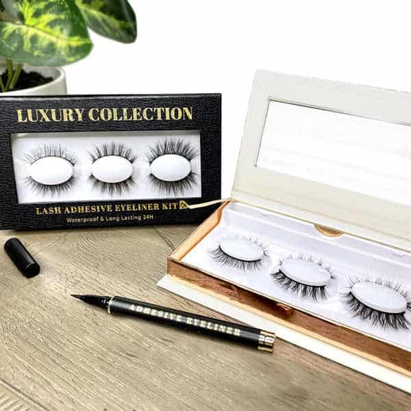 EYELASH ADHESIVE PEN AND MINK EYELASHES SET